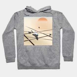 Shuttle on Desert Air Strip Hoodie